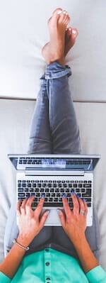 awesome website woman in tech on laptop mob woman on computer website design 1 mob