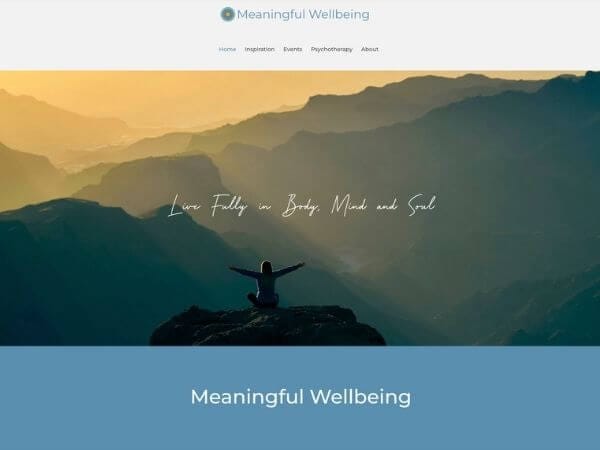 Meaningful Wellbing